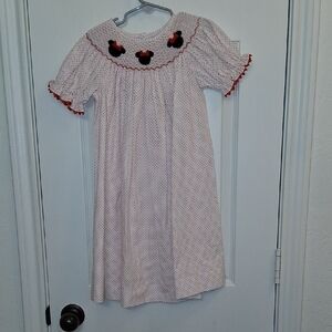 Banana Split KidsGirls' Polka Dot Dress with Minnie Embroidered Details